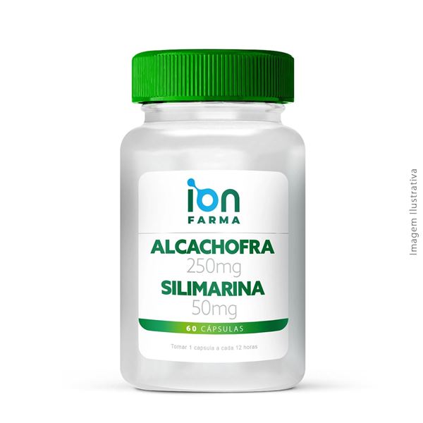 Alcachofra 250mg + Silimarina 50mg 60 Cápsulas