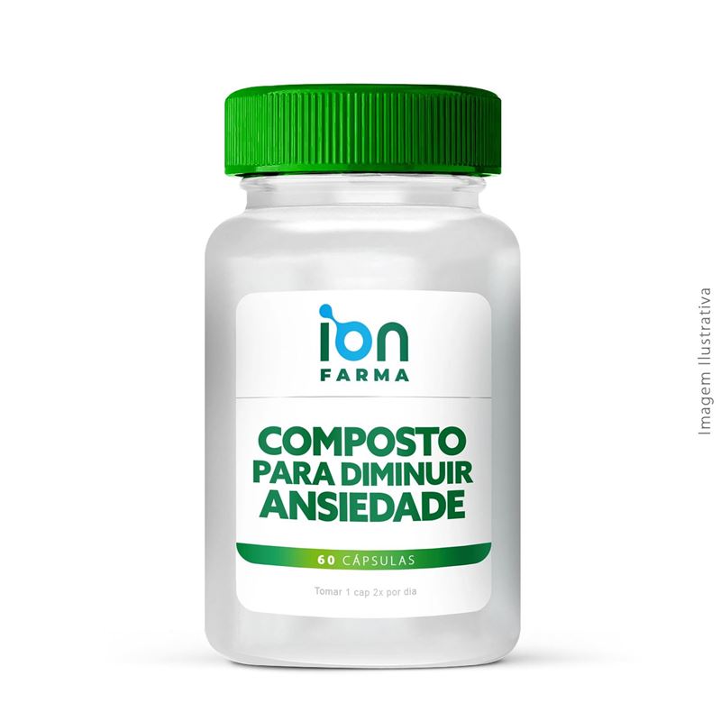 Composto para Diminuir Ansiedade 60 Cápsulas