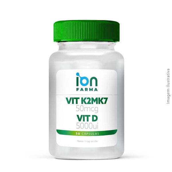Vit K2MK7 50mcg + Vit D 5000UI 30 Cápsulas