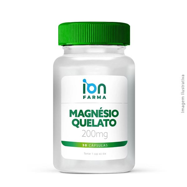 Magnésio Quelato 200mg 30 Cápsulas